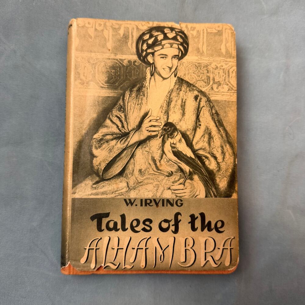 Washington Irving Tales of the Alhambra 1955 3rd Ed Spain Illustrated Old Book‎